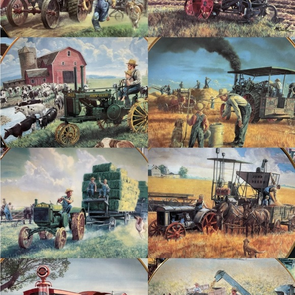 Set of 8 Danbury Mint  Farmland Memories Collection s - Picture 12 of 14